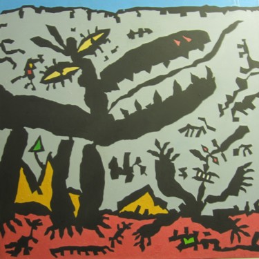 Peinture intitulée "The beast of Batacl…" par Robert Gaillot, Œuvre d'art originale