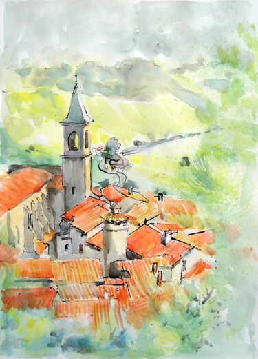 Peinture intitulée "Lautrec ( vu d'en h…" par Anne-Marie Mary, Œuvre d'art originale, Autre