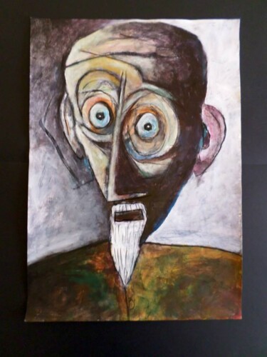 Peinture intitulée "le Sage" par Alain Tardieu, Œuvre d'art originale, Acrylique