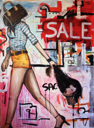 Pintura intitulada "Bolsa (Handbag)" por Gabriel Grecco, Obras de arte originais, Acrílico