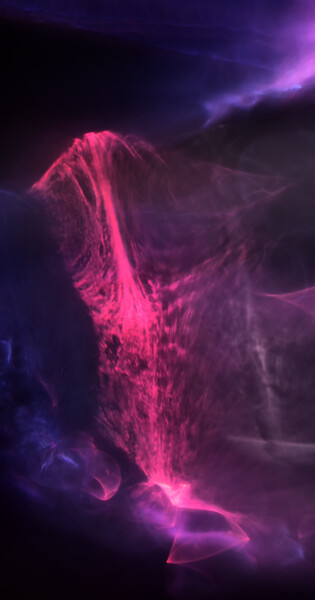 Fotografia intitolato "Le volcan sous-marin" da Rachèd Zarraï Miladi (Le mutagraphe), Opera d'arte originale