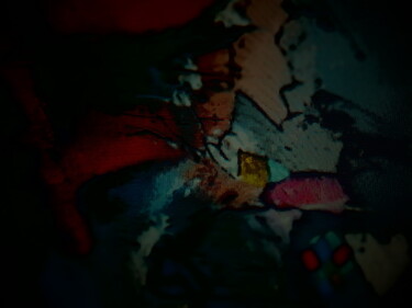 Painting titled "quai de gare" by Farah Khadir, Original Artwork, Acrylic