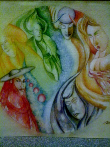 Peinture intitulée "art-majeur-peinture…" par Stephane Briere, Œuvre d'art originale, Aquarelle