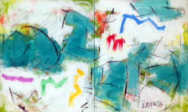 Coloriage.jpg Peinture intitulée "Coloriage.jpg" par Gilbert Laporta, Œuvre d'art originale, Acrylique