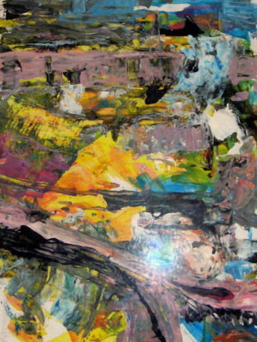 Peinture intitulée "Sous-bois" par Pascale Dormoy-Vignals, Œuvre d'art originale, Acrylique