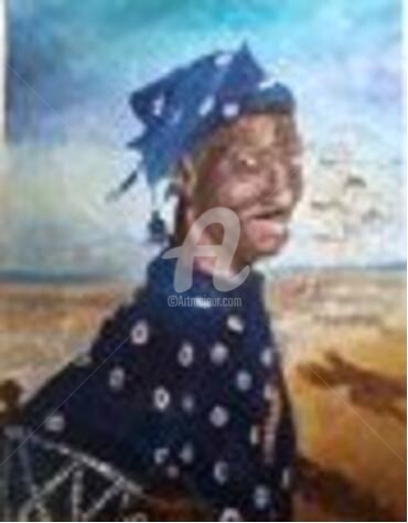 Peinture intitulée "L'Homme au Talisman" par Clémence C., Œuvre d'art originale, Huile