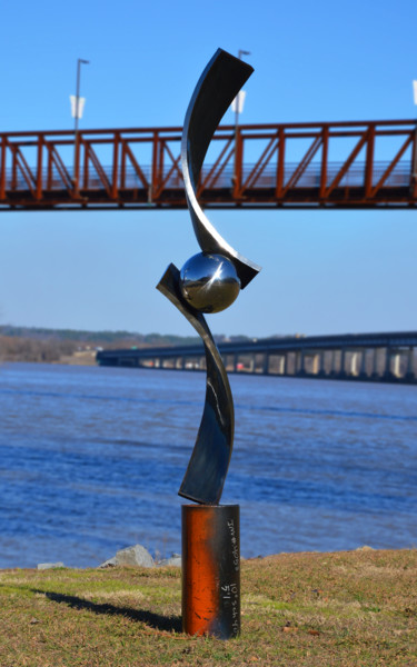 Verve III Sculpture titled "Verve III" by Hunter Brown, Original Artwork, Metals