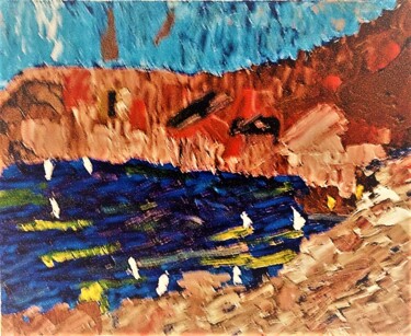 Peinture intitulée "Les Voiliers BoTi" par Marie Estepa, Œuvre d'art originale