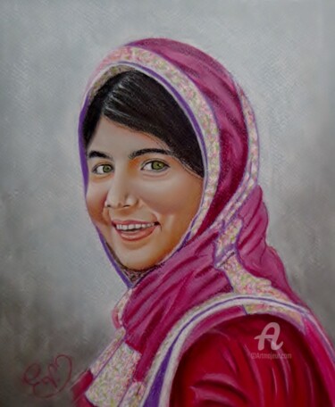 Peinture intitulée "couleurs du Maghreb" par Virginie Etignard, Œuvre d'art originale, Pastel