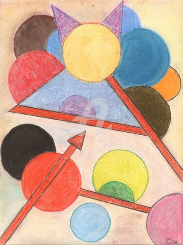 「Trahison 1」というタイトルの描画 Pinkivioletblueによって, オリジナルのアートワーク, パステル