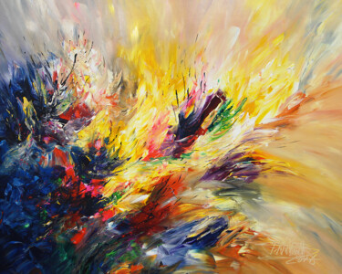 Energetic Fields L 1 Painting titled "Energetic Fields L 1" by Peter Nottrott, Original Artwork, Acrylic