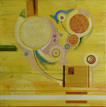 Peinture intitulée "Blue Bird" par Pascal Buffard, Œuvre d'art originale, Huile