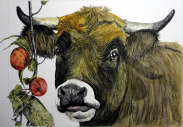 "RÉSISTER A LA TENTA…" başlıklı Tablo Michel Cendra-Terrassa tarafından, Orijinal sanat, Suluboya