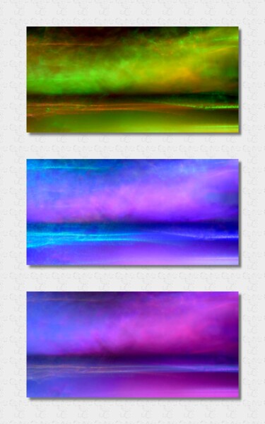 Fotografie mit dem Titel "Triptyque paysages…" von Rachèd Zarraï Miladi (Le mutagraphe), Original-Kunstwerk