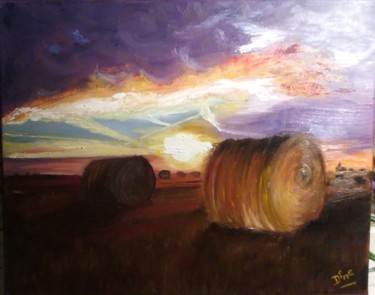 Peinture intitulée "Vive la moisson !" par Nadine Bichon, Œuvre d'art originale