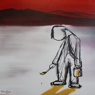 Peinture intitulée "chapitre 2" par René Vincent-Viry, Œuvre d'art originale, Acrylique