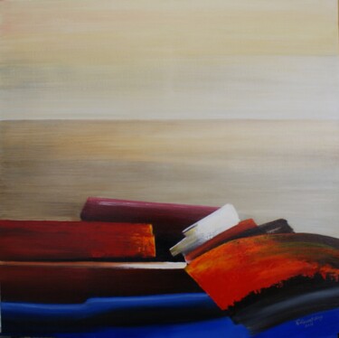 Peinture intitulée "chapitre 4" par René Vincent-Viry, Œuvre d'art originale, Acrylique