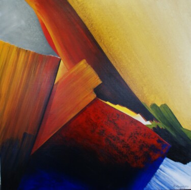 Peinture intitulée "chapitre 5" par René Vincent-Viry, Œuvre d'art originale, Acrylique