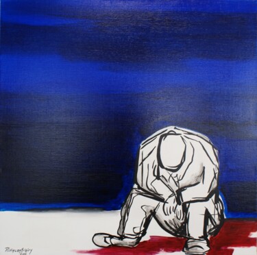 Peinture intitulée "chapitre 6" par René Vincent-Viry, Œuvre d'art originale, Acrylique