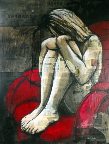Peinture intitulée "Pensée" par Vincent Tessier Xxc, Œuvre d'art originale, Acrylique