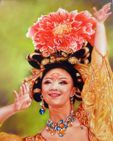 IMPERIALE Peinture intitulée "IMPERIALE" par Yva Arvis, Œuvre d'art originale, Pastel