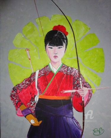 Peinture intitulée "Concentration" par Virginie Etignard, Œuvre d'art originale, Acrylique