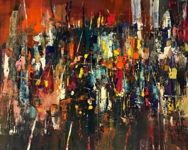 Peinture intitulée "Chaos" par Maro, Œuvre d'art originale, Huile