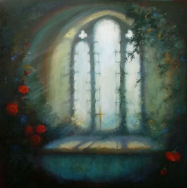 Painting titled "Sanctuary" by Lee Campbell, Original Artwork, Oil