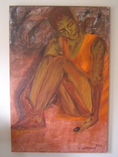 Peinture intitulée "Contemplation" par Wilhelmina Mckittrick, Œuvre d'art originale, Huile