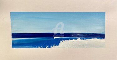 Painting titled "Scene from the Shore" by Frank Illo, Original Artwork, Acrylic