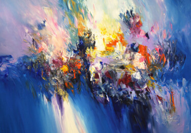 Blue Daydream XL 1 Painting titled "Blue Daydream XL 1" by Peter Nottrott, Original Artwork, Acrylic