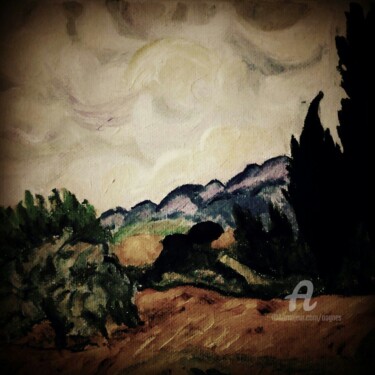 Painting titled "PROVENCE" by Grafi, Original Artwork, Oil