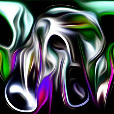 Arte digital titulada "mujer-de-espaldas-n…" por Decolorado, Obra de arte original, Pintura Digital