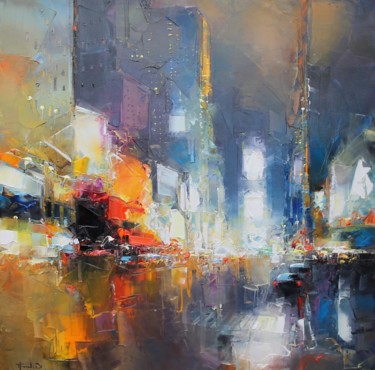 Peinture intitulée "N.Y Avenue" par Benoit Havard, Œuvre d'art originale