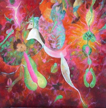 Peinture intitulée "bosch manta" par Christophe Challier, Œuvre d'art originale, Huile