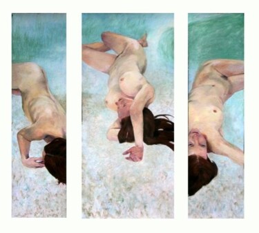 Painting titled "Apesanteur 3" by Mathieu Weemaels, Original Artwork