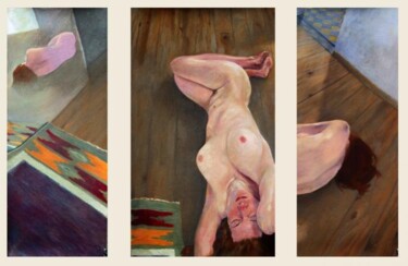 Painting titled "Andrea" by Mathieu Weemaels, Original Artwork