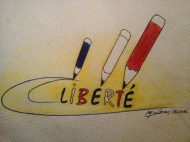 Dessin intitulée "20160228-191113.jpg" par Stephane Briere, Œuvre d'art originale, Conté