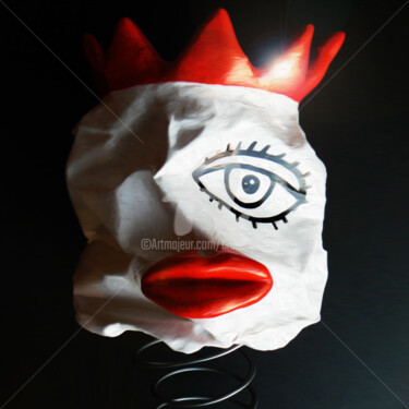 Sculpture intitulée "echec-la-reine.jpg" par Bruno Antony-Thouret (bruno antony), Œuvre d'art originale, Techniques mixtes
