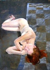 Painting titled "douceur de la nuit" by Mathieu Weemaels, Original Artwork