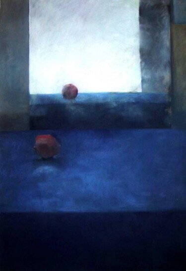 Painting titled "Bleu" by Mathieu Weemaels, Original Artwork
