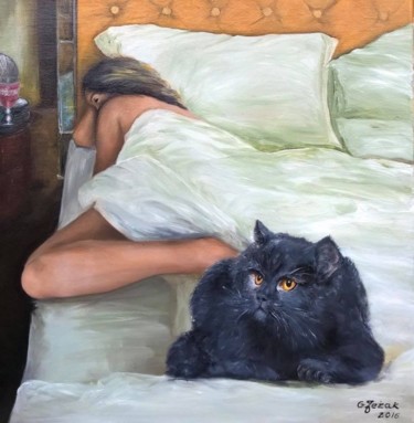 Painting titled "Chanela" by Grazyna Jezak, Original Artwork, Oil