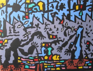 Peinture intitulée "L'Angélus" par Robert Gaillot, Œuvre d'art originale