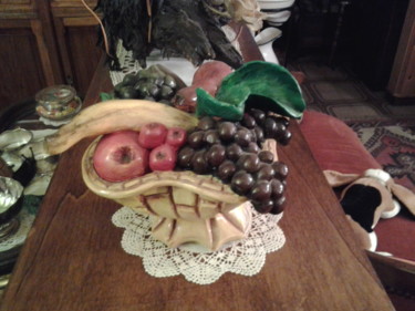 vassoio frutta in maiolica fatta a mano