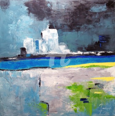 Peinture intitulée "Nuit Blanche" par Edith Verdickt, Œuvre d'art originale, Acrylique