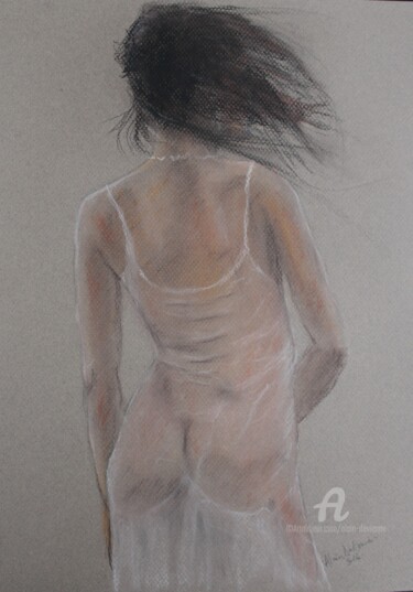 TRANSPARENCE Dessin intitulée "TRANSPARENCE" par Alain Devienne, Œuvre d'art originale, Pastel