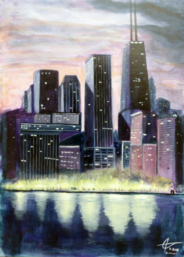 제목이 "LakeView"인 미술작품 Alain Elshocht로, 원작, 기름