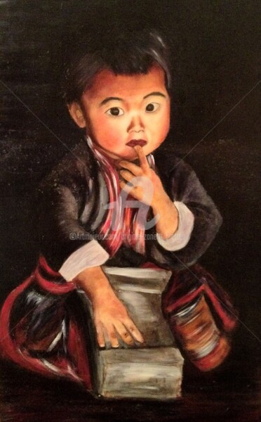 Peinture intitulée "Bon secours" par Zanetti Brigitte, Œuvre d'art originale, Huile