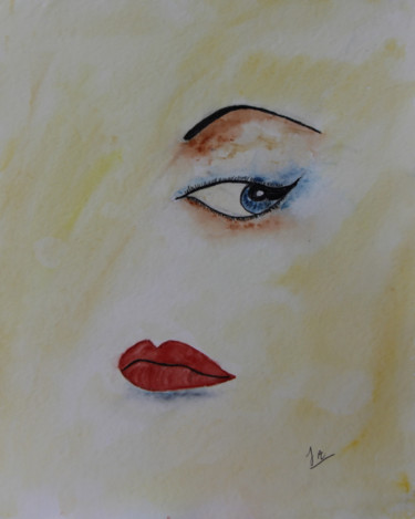 Peinture intitulée "CLIN D'OEIL 8 Mars…" par Jeannette Allary, Œuvre d'art originale, Aquarelle