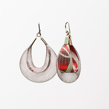 Artisanat intitulée "De la collection Me…" par Zampo, Œuvre d'art originale, Boucles d'oreilles